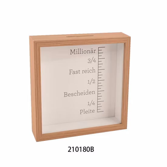 子供のための長方形の木製貯金箱フォト フレーム シャドー ボックス卸売