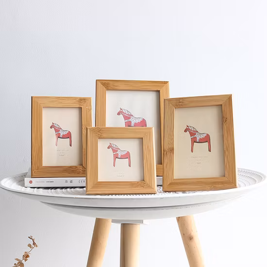 パーソナライズされたスクエアシルバー格安ロング彫刻オーバルオークベビーユニークなボックス画像フォトフレーム